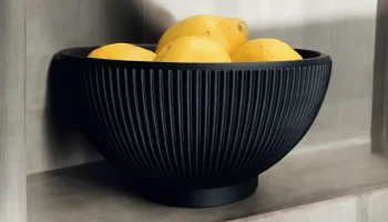 Ребристая дизайнерская чаша "Lemony Beauty"......