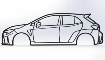 Настенное искусство Toyota GR Corolla 1