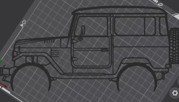 Toyota LandCruiser FJ40 1977 г. Настенное искусство......... 1