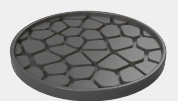 Voronoi Pebble Coaster Настольный держатель для кружки За...