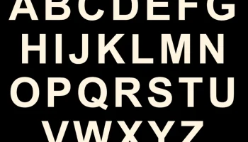 Декоративные буквы A-Z (без засечек), светодиодная подсве... 1