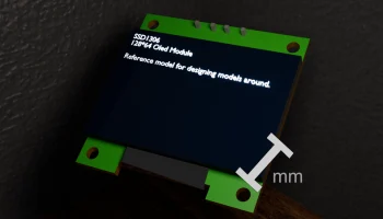 SSD1306 OLED-экран 128x64 (эталонная модель САПР).........