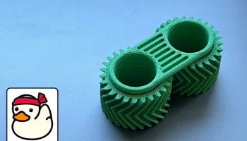Fidget Gears - печать на месте 3