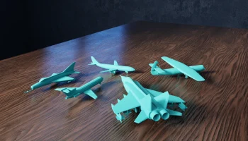 Модели самолетов Low Poly Collection V1 Модели самолетов Low Poly Collection V1