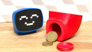 Cute Computer Bank (настольный компаньон - кавайная копил... 4