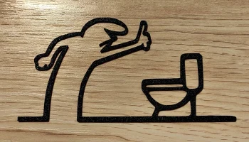 Забавная дверная вешалка "WC" - La Linea Balum 146...