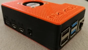 Корпус Raspberry Pi 4 с креплением для вентилятора