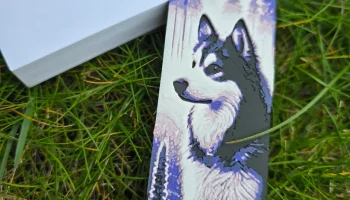 Закладка Violet Husky, напечатанная на 3D-принтере - мног... 4