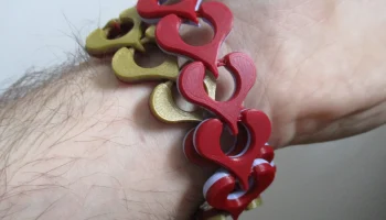 Unchain My Heart - Браслет с принтом на месте......... 2