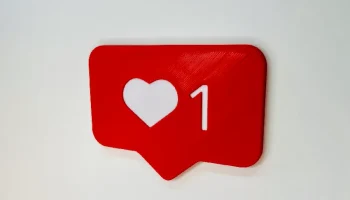 Кнопка любви в стиле Instagram Кнопка любви в стиле Instagram