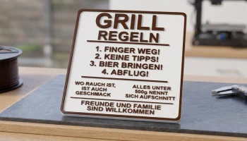 Знак Ultimate Grill Master (текст на немецком языке)........