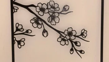 Триптих "Цветение сакуры" - настенное искусство с цветочн... 4