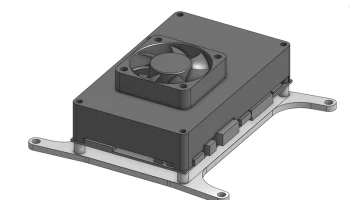 Оранжевый корпус Pi 5 3