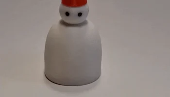 Снеговик с ребенком милый 2