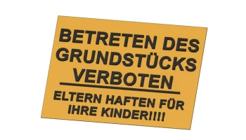 Betreten verboten Schild