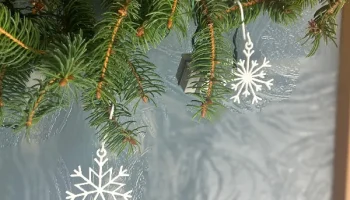Schneeflocken & Kugelanh&auml;nger - набор Weihnachtsdeko 1