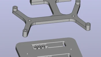 Поддержка Orange 3 TLS для Voron 2.4 на DIN-рейке...
