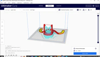 Ручка кровати Ender 3 с креплением для камеры ESP32......... 3