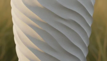 Волнистый горшок Sand Dune - дизайн в режиме вазы......