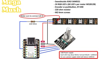Светодиодная лампа RGB в виде гриба........ 2