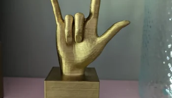 Я люблю тебя ASL с подставкой