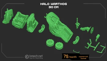 Транспортное средство Halo Warthog 3
