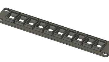 10-дюймовая патч-панель Keystone x10 портов... 1