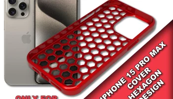 IPhone 15 PRO MAX - Крышка шестиугольного дизайна......