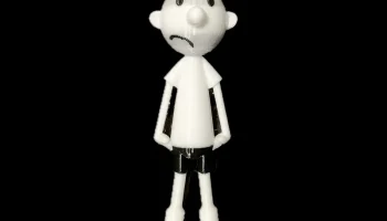Wimpy Kid с печатью на месте