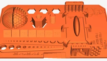 Калибровочный тест 3Dwork SLA/смола 1