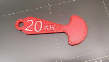 Ключ от корзины на 20 крон Ключ от корзины на 20 крон