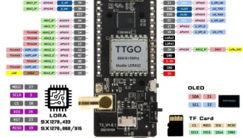 LilyGO TTGO T3 LoRa32 433 МГц V1.6.1 ESP32 5