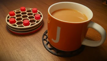 Штабелируемые шестигранные подставки...