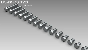 Сборка винтов M20 M20x20-M20x110 ISO 4017 / DIN 933........