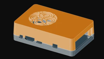 Оранжевый корпус Pi 4/4B