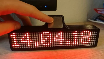 Светодиодные матричные часы Arduino 8
