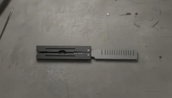Нож-бабочка (гребенчатая форма) - Balisong Design........