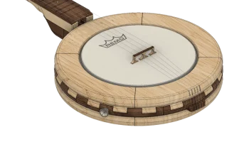 3DP BANJO: 5-струнное горное банджо, распечатанное на 3D-при 2