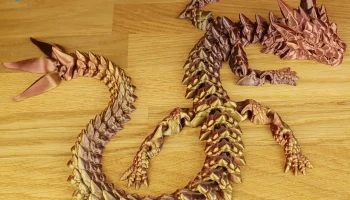 Полностью шарнирный Flexi Dragon с возможностью печати на.. 7