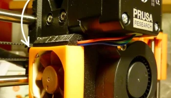 Крышка вентилятора SnapOn для Prusa MK2.5/MK3/S/+... 1