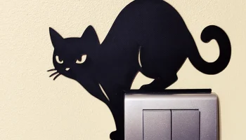 Выключатель света / украшение для розетки Cat - модель 8 для 3D-печати 1