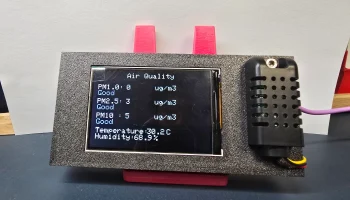 PMS7003 + DHT21 Монитор качества воздуха с 3,5-дюймовым T... 1