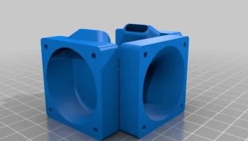 E3D V6 40 мм 3-вентиляторный канал 2