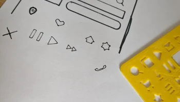 Трафарет для макетирования, UI/UX дизайна......