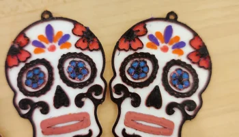 Серьги Dia de los Muertos (День мертвых)