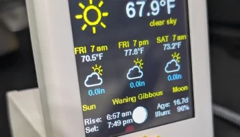 My Weather Center - недорогой корпус с экраном 2,8 дюйма ..