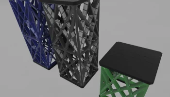 Табуретка на 3d принтере 3