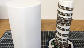 Цилиндрическая лампа WLED с Акку 8