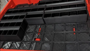 Milwaukee Packout с 4 ящиками и основанием Gridfinity. Milwaukee Packout с 4 ящиками и основанием Gridfinity.