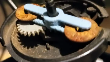Механическая часть велосипедного звонка...